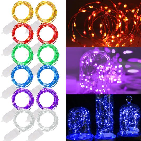 20 leds per 7 ft strand with 4-inch spacing for a firefly-density glow