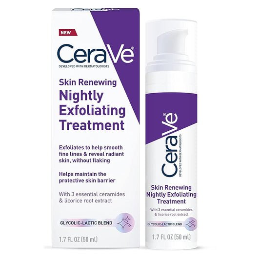 5% glycolic acid and lactic acid (aha) blend for gentle yet effective chemical exfoliation