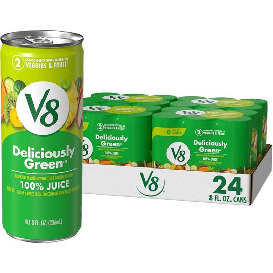 8 fl oz single-serve aluminum cans sold in 6-packs (case of 4 for bulk value)