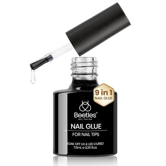 9-in-1 multi-functional formula: nail tip adhesive, base gel, blooming gel, rhinestone glue gel, and slip solution