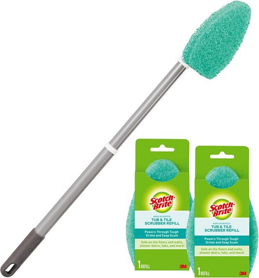 telescoping handle extending over 25 inches for extended reach